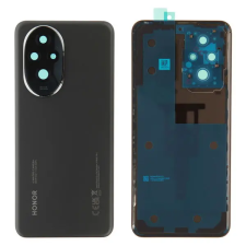  0235AKMV Gyári Honor 200 Fekete akkufedél üveg hátlap, kamera lencse mobiltelefon, tablet alkatrész