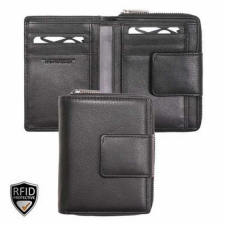  026490 002 Riccardo Ferducci női bőr pénztárca fekete pénztárca