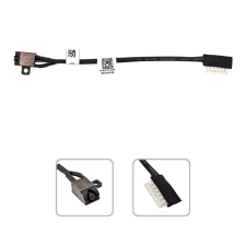  02K7X2 gyári új DC tápcsatlakozó + kábel laptop alkatrész
