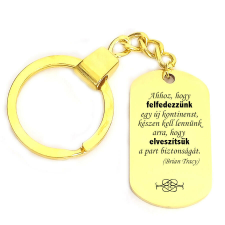 'Ahhoz, hogy felfedezzünk egy új kontinenst...' kulcstartó, választható több színben kulcstartó