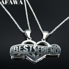 'Best friend' két darab lánc és medál prémium, ajándékdobozzal medál