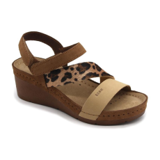  0Ft kiszállítás! Leon Comfortstep 1120 barna leo női bőr szandál 36-41