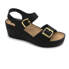  0Ft kiszállítás! Leon Comfortstep 1130 női fekete szandál 36-41 női szandál