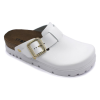  0Ft kiszállítás! Leon Comfortstep 6000 fehér női bőr klumpa 36-41- Birkenstockhoz hasonlatos talppal