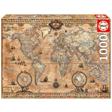 1000 darabos puzzle - Antik térkép puzzle, kirakós