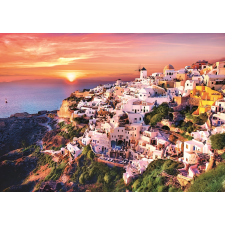 1000 darabos puzzle - Naplemente Santorini felett puzzle, kirakós