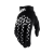 100% AIRMATIC kesztyű fekete-fehér (XXL, EN 13594:2015 minősítés, EURO 12) 100% Bicikli alkatrészek Kerékpáros ruházat Kerékpáros kesztyűk