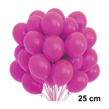 100 darabos latex lufi szett – 25 cm - Rózsaszín party kellék
