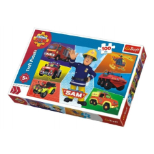 100 darabos tűzoltó Sam járművei puzzle puzzle, kirakós