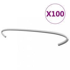  100 db horganyzott acél gabionhorog 40 cm kerti dekoráció