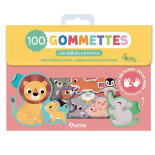  100 db-os matrica készlet, Bébi állatok Auzou matrica