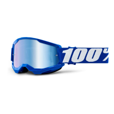 100% Gyerek Motocross szemüveg 100% STRATA 2 kék (tükörkék plexi) motoros szemüveg
