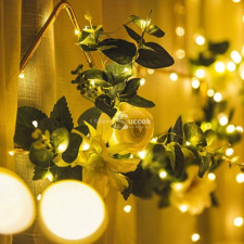  100 LED 8 programos beltéri mikroledes fényfüzér karácsonyfára 11,5 méter - melegfehér karácsonyfa izzósor