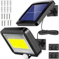 100 LED-es szürkület- és mozgásérzékelős, kültéri szolár lámpa (BBL) kültéri világítás