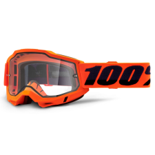 100% Motocross szemüveg 100% ACCURI 2 narancs (dupla tiszta védőburkolat) motoros szemüveg