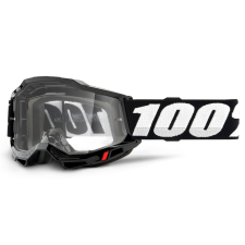 100% Motocross szemüveg 100% ACCURI 2 OTG fekete (átlátszó plexiüveg) motoros szemüveg