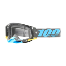 100% Motocross szemüveg 100% RACECRAFT 2 Trinidad türkizszürke (tiszta plexi) motoros szemüveg