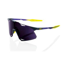 100% Napszemüveg 100% HYPERCRAFT Matte Stone Brights lila-sárga (lila lencsével) napszemüveg