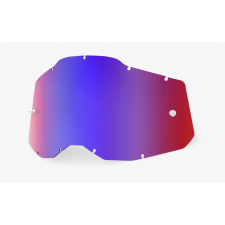 100% Plexi 100% Racecraft 2/Accuri 2/Strata 2 Kék-piros tükör (ködmentes) motoros szemüveg