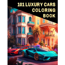  101 Luxury Cars Coloring Book idegen nyelvű könyv