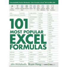 101 Most Popular Excel Formulas – Bryan Hong idegen nyelvű könyv