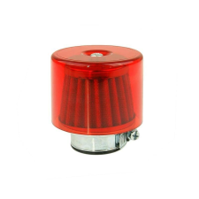 101 Octane Air-System 35mm egyenes fém légszűrő piros védősapkával motorkerékpár szűrő