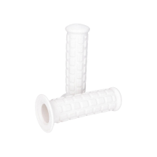 101 Octane Fogantyúk készlet rövid blokk mintás fehér automata mopedhez (22, 24mm) markolatgumi