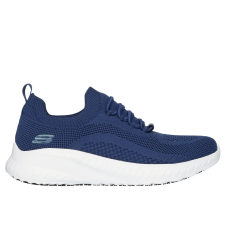  108145EC_NVY38 Skechers Squad Chaos SR fűző nélküli munkacipő OB SR munkavédelmi cipő