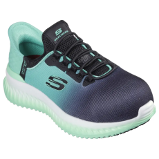  108152EC_BKTL40 Skechers Slip-ins Work: Tilido - Ombray női munkavédelmi cipő S1 PL SR ESD