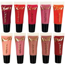 10 ajakfényből álló készlet, Technic, Lip Vault, vegán, 10 x 5 ml rúzs, szájfény