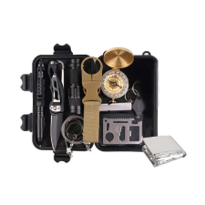  10 az 1-ben túlélő készlet vízálló tokkal ajándéktárgy