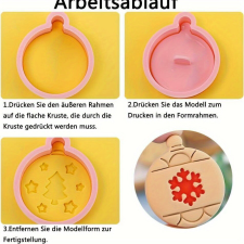 10 darabos Karácsonyi Süteményszaggató Készlet ünnepi sütik készítéséhez sütés és főzés