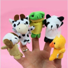  10 db állatos ujjbáb, a kisgyerekek kedvencei játékfigura