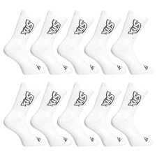  10PACK fehér Styx hosszú zokni (10HV1061) L férfi zokni