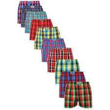 10PACK férfi bő szárú boxeralsók Styx klasszikus gumipánt többszínű (A931234567890) M férfi alsó
