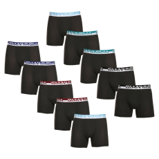  10PACK Férfi boxeralsó Gianvaglia fekete (GVG-5012) M