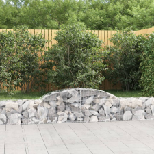  11 db íves horganyzott vas gabion kosár 300x30x40/60 cm kerti tárolás
