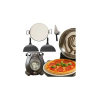  1200W Elektromos Pizza Sütő 420°C Kerámia Kővel, 30 cm, Időzítővel és Légkeringe