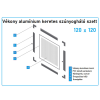 120*120-as alumínium keretes szúnyogháló szett (7*17-es)