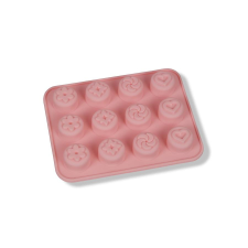  12 adagos mintás félkör alakú szilikon bonbon forma sütés és főzés