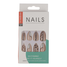 12 prémium műkörmöt tartalmazó készlet, 03 Animal Print tip