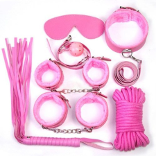  12 részes bondage készlet (rózsaszín) karkötő