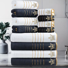  12 részes Crown törölköző szett sötétszürke-fehér RP8527676-SSZF lakástextília