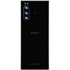  1319-9508 Gyári Sony Xperia 5 Fekete akkufedél, hátlap mobiltelefon, tablet alkatrész