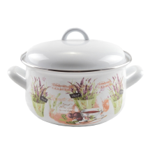  13468 ZOMÁNC LÁBAS+FEDŐ 20CM 3,3L. edény