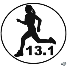  13.1 Női félmaraton matrica matrica