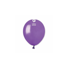  13 cm-es metál sötétlila gumi léggömb - 100 db / csomag party kellék