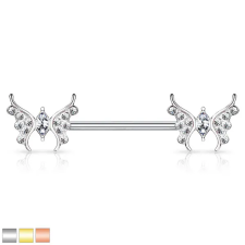  14 Karátos Arannyal Bevont Ezüst Színű Egyenes Szárú Piercing Pillangókkal egyéb ékszer