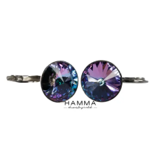  14 mm Francia kapcsos kristály fülbevaló - Juliette fülbevaló