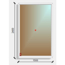  150x240 fix ablak Deceuninck Elegant 76 nyílászáró